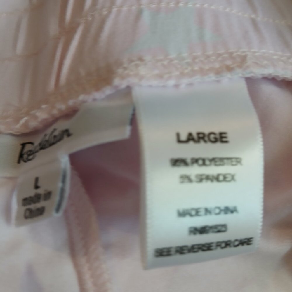 Roudelain Women's Star Printed Sleep Shorts SZ L NWT Pink - Picture 7 of 7